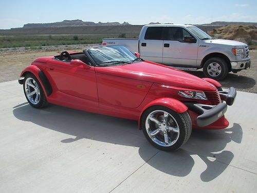 Red 1999 plymouth prowler, convertible, only 5k miles, leather, cd