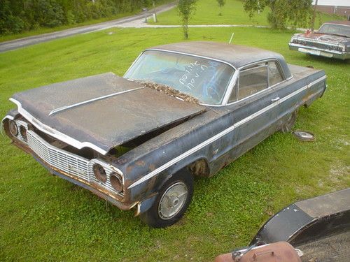 1964 impala ss projest car or parts no reserve bucket seats console