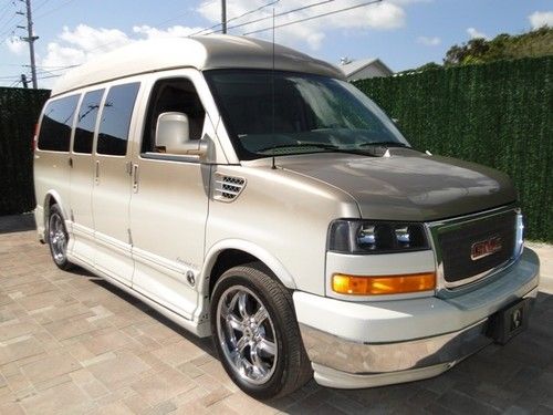 2010 gmc conversion custom high top van explorer lmt se full warranty one owner