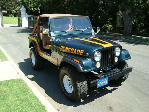 1977 jeep cj-7 renegade*original paint*low mileage* gorgeous southern cal. jeep!
