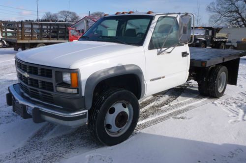 2001 chevy 3500hd 15k gvw dual rear wheels flatbed southern truck low miles!!!
