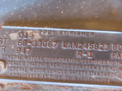 1968 oldsmobile 442 base 5.7l