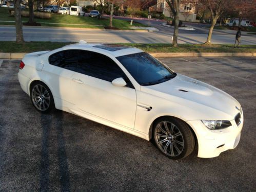 2009 bmw m3  **cpo** 44k miles white on black! must sell!