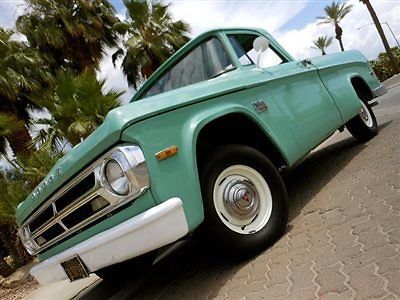 1970 dodge d100 shortbox - original 2 owner calfornia pickup truck no reserve!