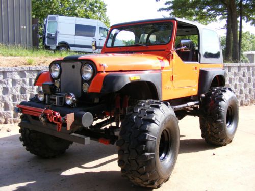 Lifted 1980 cj7 jeep chevy 350 4x4 no reserve
