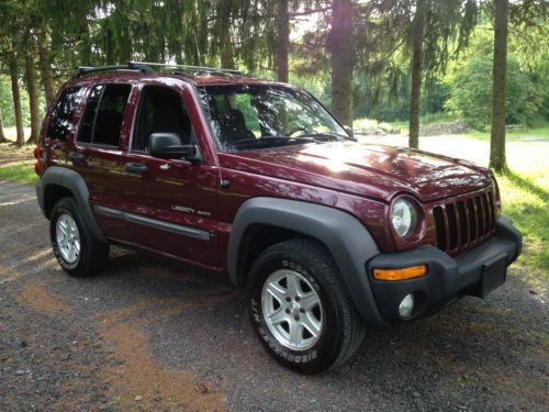 No reserve!! bid to win 2003 jeep liberty 4x4 v6 119k miles clean! excellent!