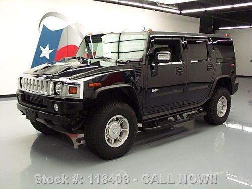 2006 hummer h2 4x4 auto heated leather side steps 42k texas direct auto