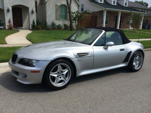 2000 bmw z3 m roadster conv  silver with black interior and only has 70,000 mil