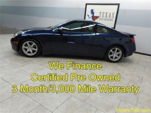 04 infiniti g35 coupe leather sunroof certified pre owned we finance texas