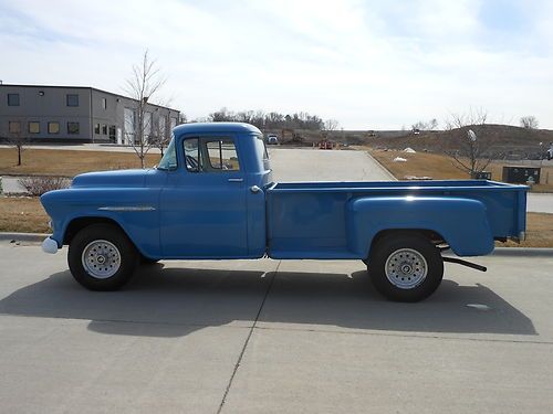 1955 chevy truck  3800 stepside longbed org. miles 31336  runs great new tires