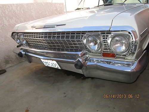 1963 chevrolet impala ss.  white