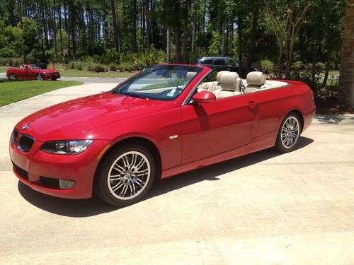 Bmw 2008 328i hardtop convertible--red