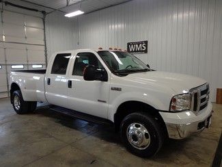 06 white lariat dually long bed quad cab 4x4 6.0 power stroke diesel leather air