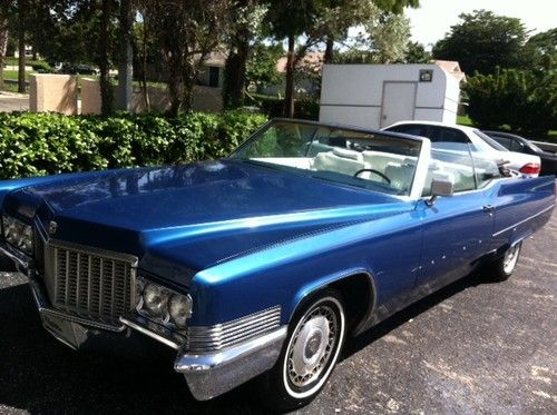 1970 cadillac deville conv! last year for convertible 50k