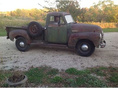 1952 chevy 3600 pick up survivor, drives with video!!!