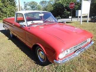 1961 red runs&amp;drives great body&amp;interior good 6/auto!