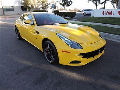 2013 ferrari ff awd msrp $376,350 / only 110 miles loaded / as new / yellow red