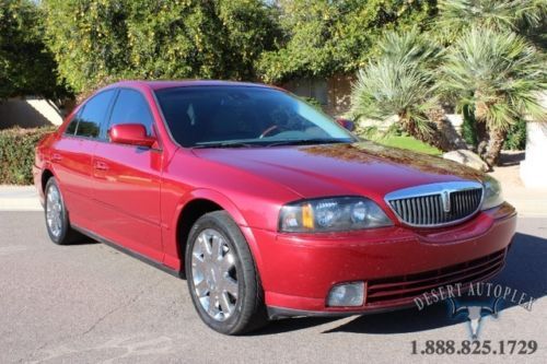 Lincoln ls v8 sedan 4dr leather loaded v8 rwd ford carfax certified heated seats
