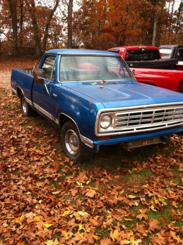 &#034;project 1975 dodge d100 2wd shortbed pickup truck  no rust&#034; no reserve!