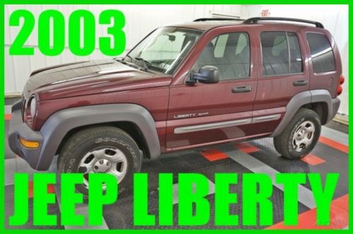 2003 jeep liberty sport suv v6! one owner! 4x4! sunroof! 60+ photos! must see!