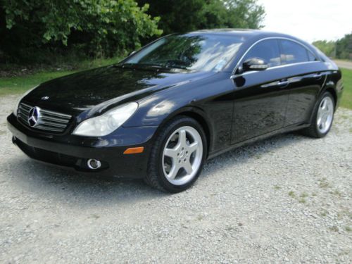 2006 mercedes- benz cls 500 black with black leather!! ready to go!!
