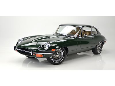 1970 jaguar e-type 4.2 coupe 4 speed manual british racing green biscuit a1+