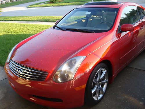 Infiniti g35 sport coupe low mileage 15,700 miles one owner garaged navigation