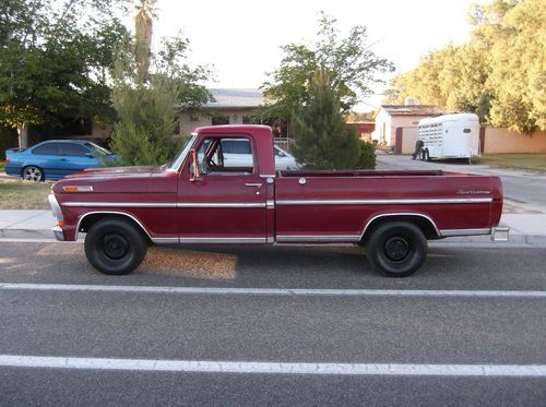 1971 ford f100 sport custom with manual transmission and overdrive