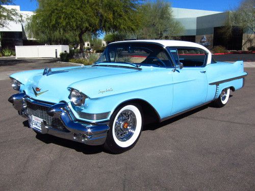 1957 cadillac coupe deville - fully restored ca car - rare factory a/c - mint!!