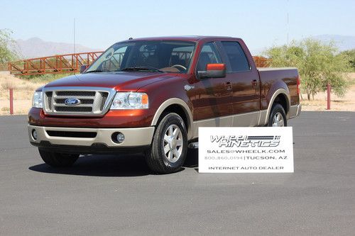 2007 ford f150 king ranch crew cab pickup 32k miles 5.4l moonroof see video