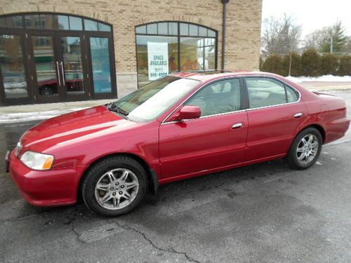 1999 acura tl sedan - 3.2l v6 sohc - red / tan leather/beautiful/runs perfectly