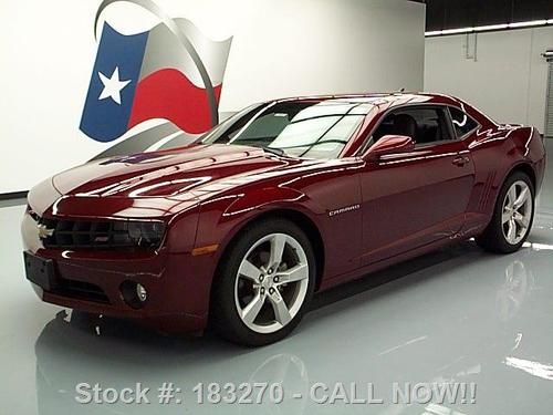 2010 chevy camaro lt2 rs 6-spd htd leather sunroof 39k! texas direct auto