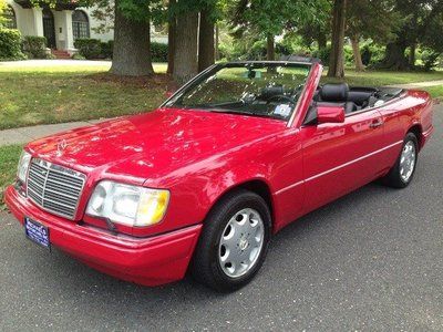E320 cabriolet convertible mint carfax red must see clean