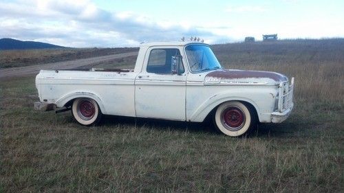 1962 ford short box rat rod kustom pickup: no exterior rust, lowered, runs nice!