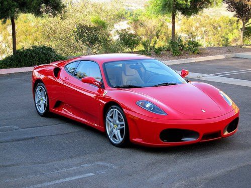 2006 ferrari f430 f1 red tan 4600 miles as new! $197k msrp 100% california rare