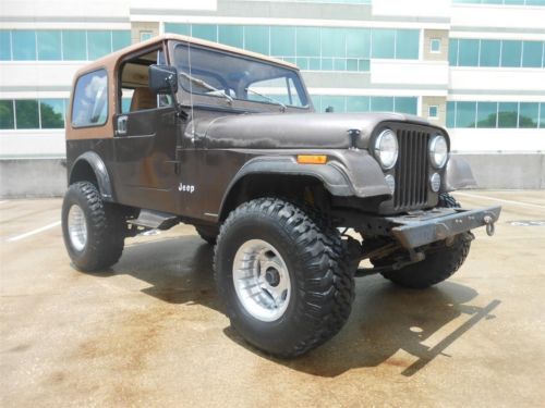 1986 jeep cj7 4&#034; superlift new 33 pro comps hard top and doors 4.2l 82k miles !!