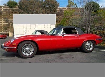 1972 jaguar xke roadster red series 3 fantastic condition inside &amp; out