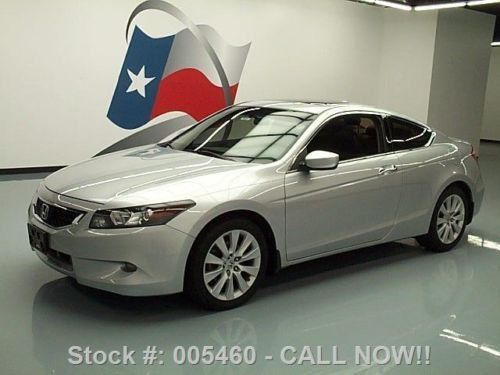 2010 honda accord ex-l v6 coupe sunroof htd leather 74k texas direct auto