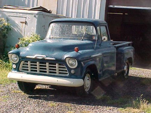 1955 chevy 3200 series pick up  nice patina pa survivor 1955 unrestored