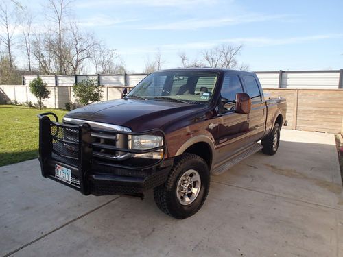 2004 ford f250 4x4 turbo diesel king ranch runs great with extras