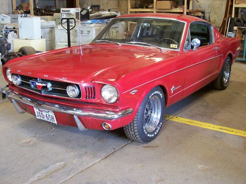 1965 ford mustang 2+2 fastback a code 4 speed rally pack console tri-power