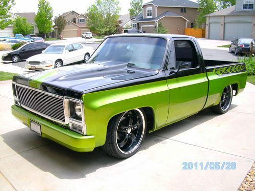 1979 chevy c10, swb, low truck, customized and a 327 to boot!!!!