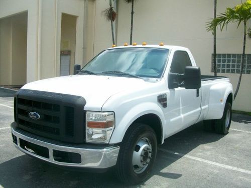2008 ford f350 dually regular cab 6.4 turbo diesel no reserve clean title!