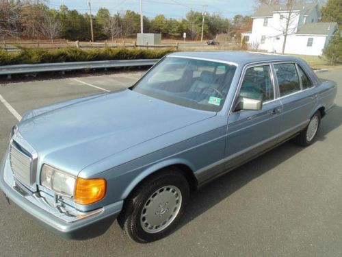1986 mercedes benz 420 sel 43k miles diamond blue collector quality must see !!!