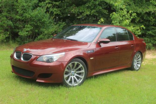 07 bmw m5 indianapolis red metallic, mint interior smg