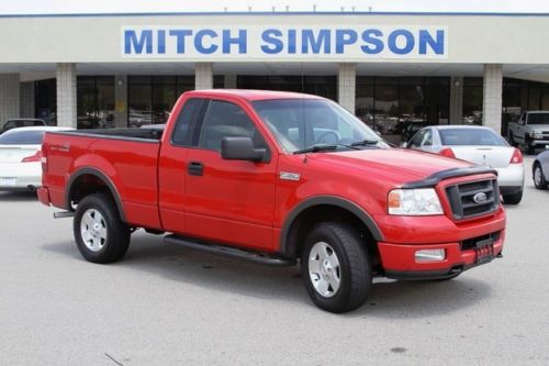 2004 ford f-150 regular cab fx4 4x4 bright red perfect carfax  no reserve