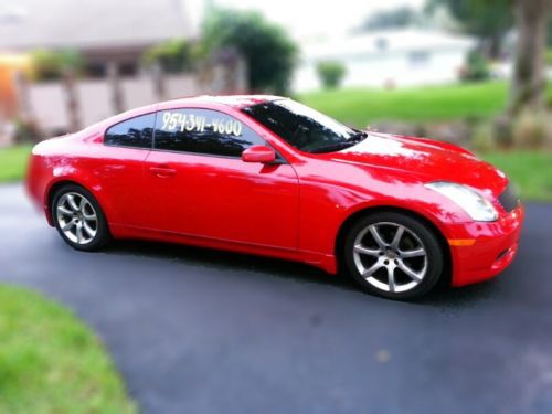 2004 infiniti g35 coupe red good miles