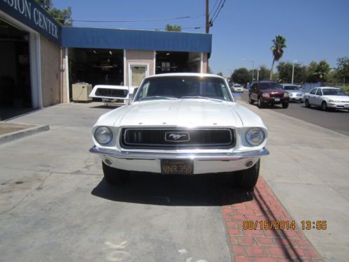 1968 ford mustang v8  289 automatic, ps,ac black plate
