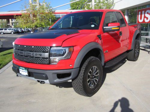 Raptor, supercab, leather, navigation, heated and cooled seats, graphics,