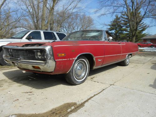 1970 chrysler newport convertible barn find low miles